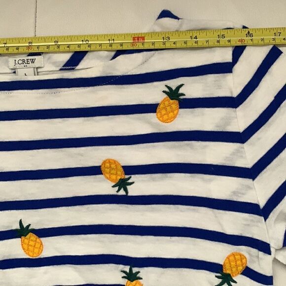 J. Crew Cotton Embroidered Women’s Top Size L - Picture 3 of 8
